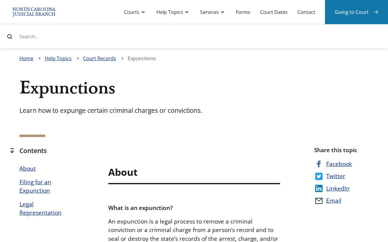 North Carolina expunction guidance for Buncombe released inmate mugshots